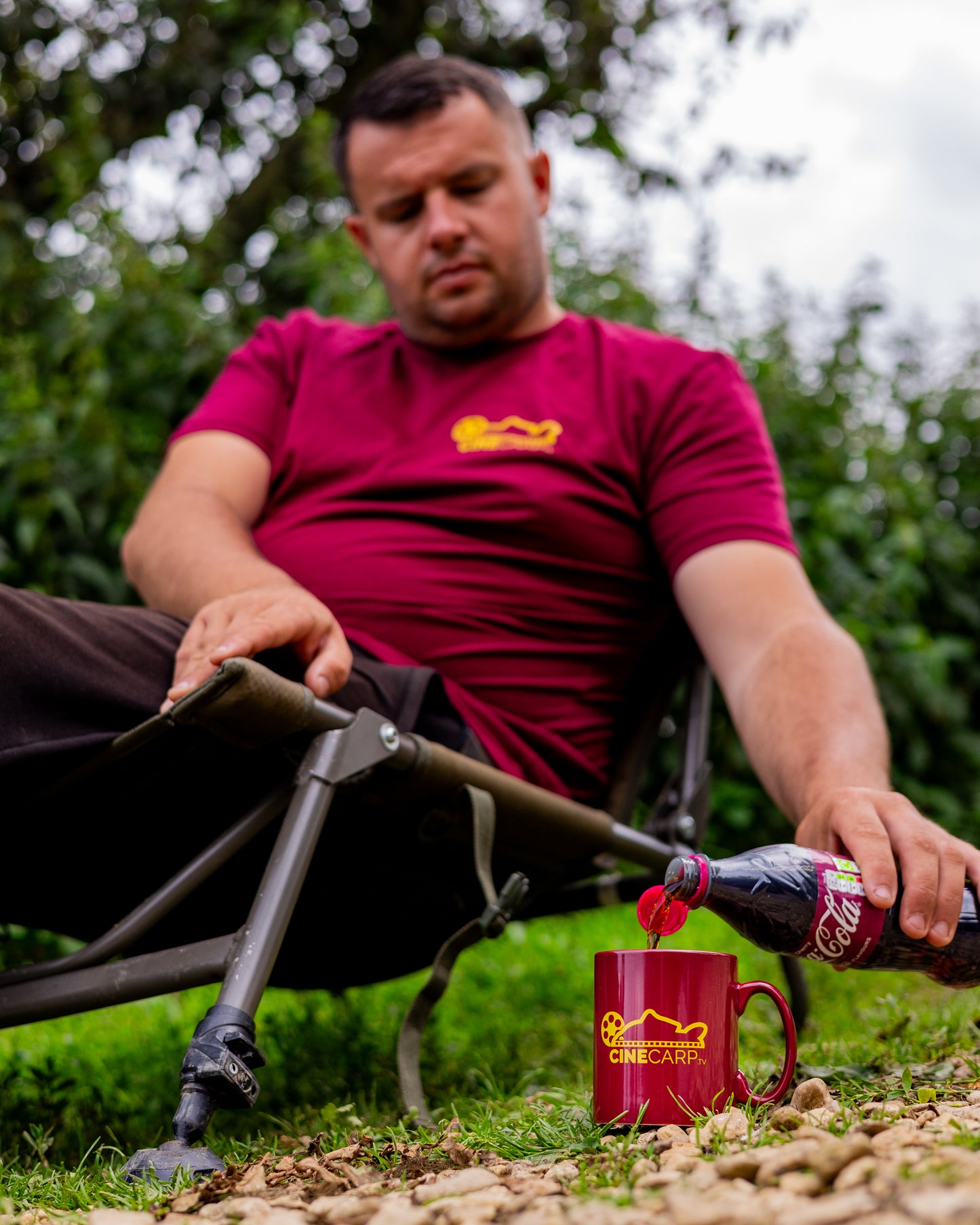 Big Carp Burgundy Mug